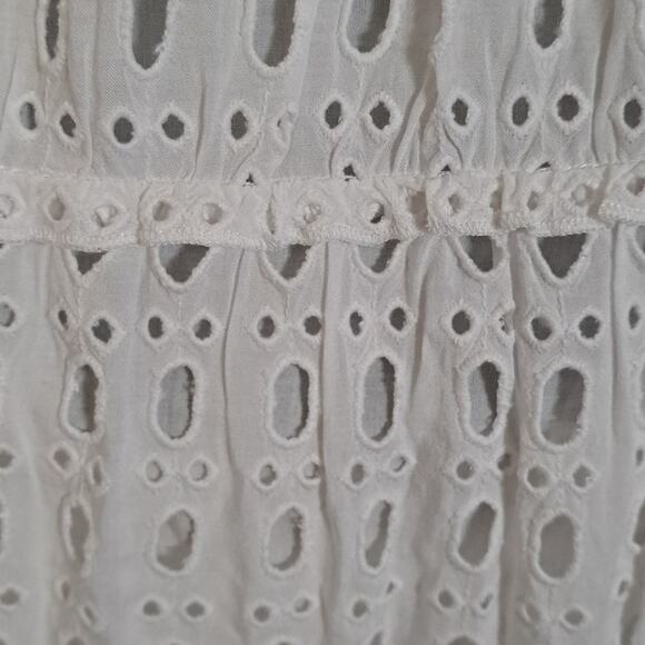 Lilly Pulitzer INDIRA Swing DRESS Resort SNOW White Eyelet - Picture 6 of 11